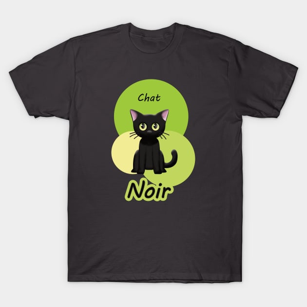 Colorful Chat Noir T-Shirt by ATG Designs